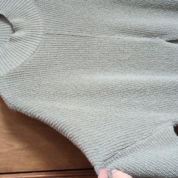 Free People Beach Cozy Knit Long Sweater Size L - Picture 5 of 10